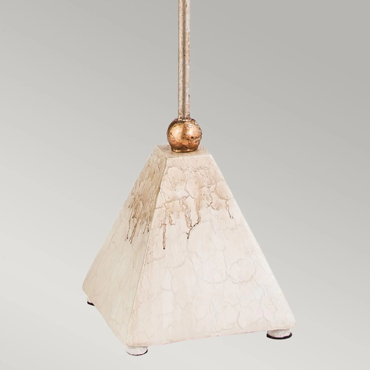 Tischlampe Madison mit 1 Licht, Kittpatina, Blattgold mit Kittpatina-Schirm - Image 5