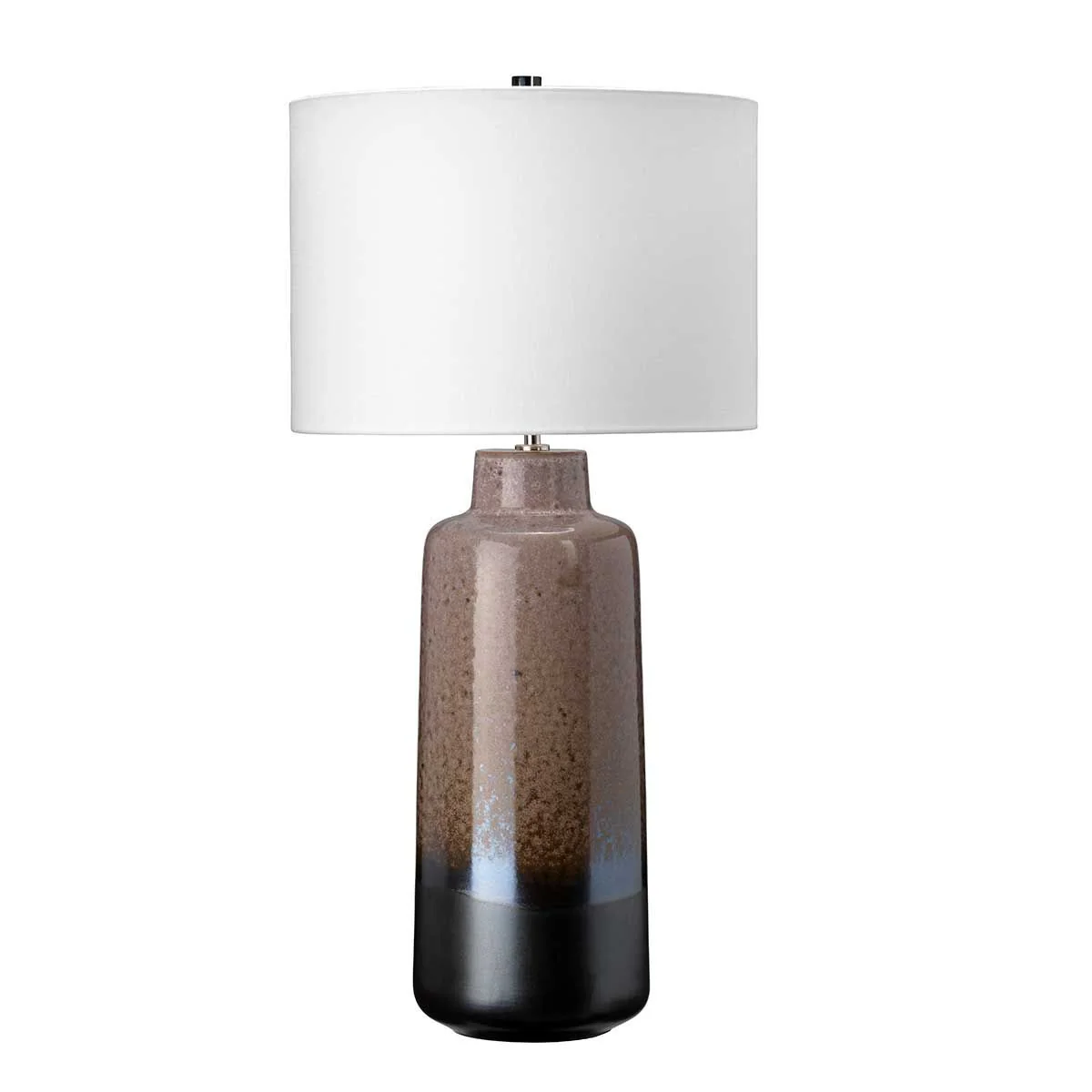 Tischlampe Maryland 1-flammig - Hellbraun und Mattgraphit mit weißem Schirm - Image 6