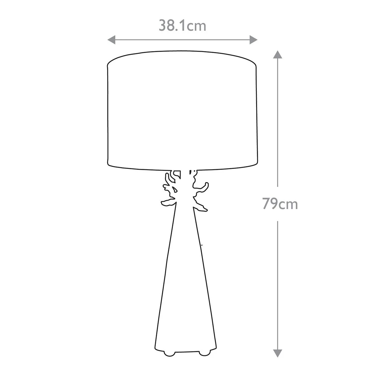 Tischlampe Neo 1-flammig - Weiß und Gold mit französischem weißen Schirm - Image 8