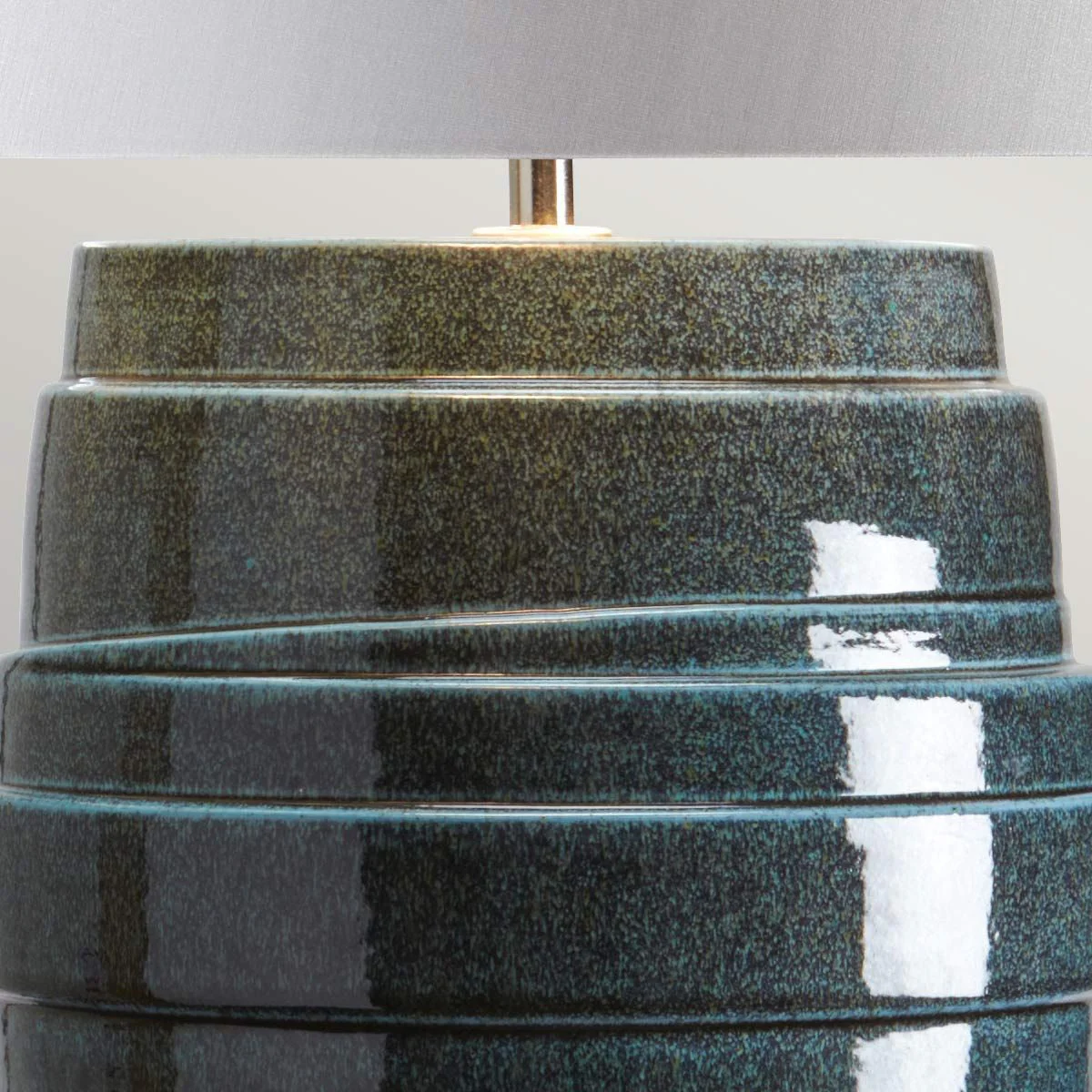 Tischlampe Neptune 1-flammig - Blaue Glasur - Image 5