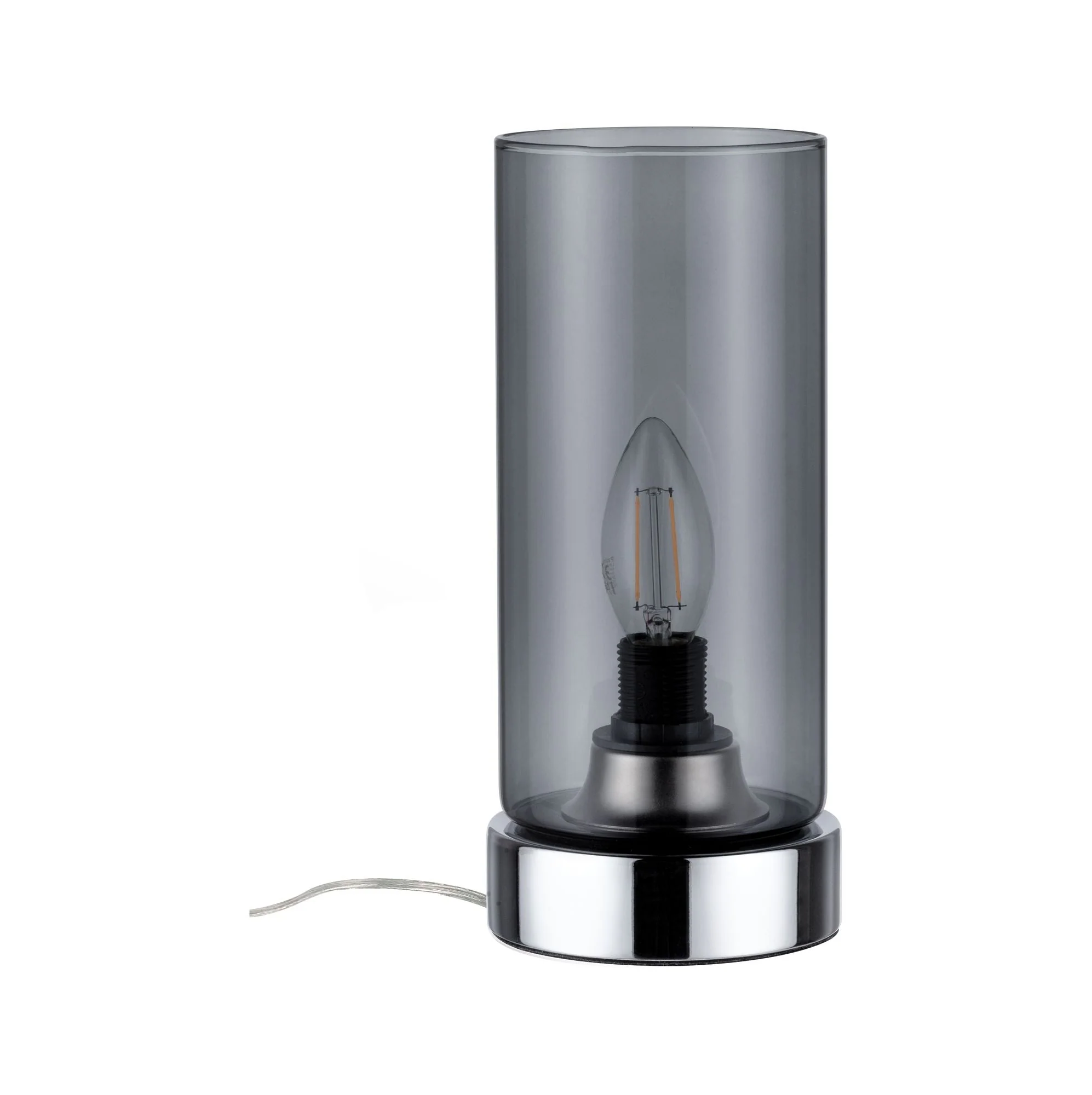 Tischleuchte Pinja E14 max. 20W Chrom/Rauchglas - Image 5