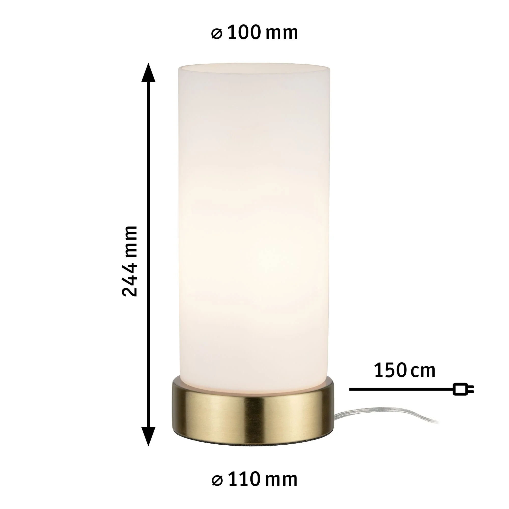 Tischleuchte Pinja E14 max. 20W Weiß/Messing gebürstet - Image 3