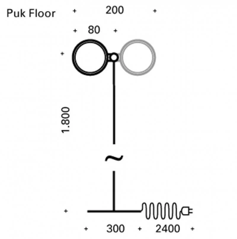 Puk Mini Floor Maxi Single LED-Retrofit Stehleuchte - Image 3