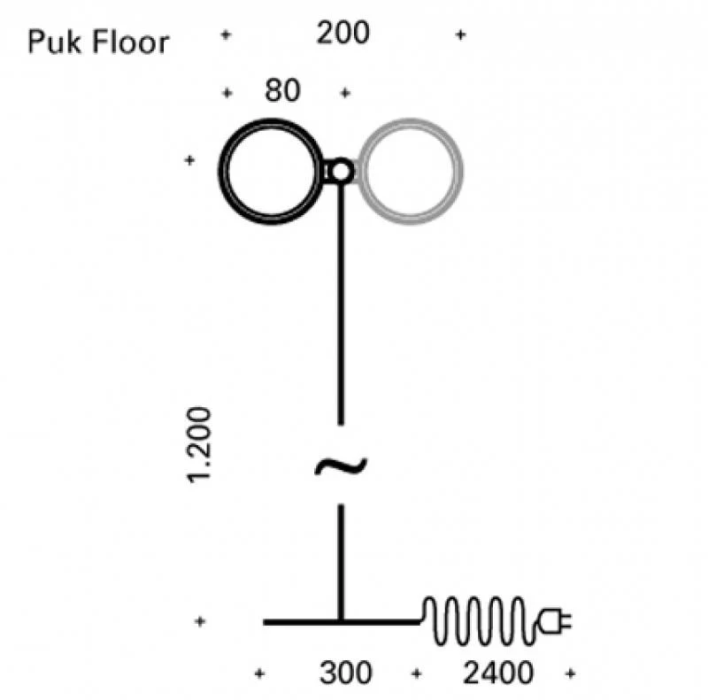 PUK Floor Mini Single LED-Retrofit Stehleuchte - Image 7