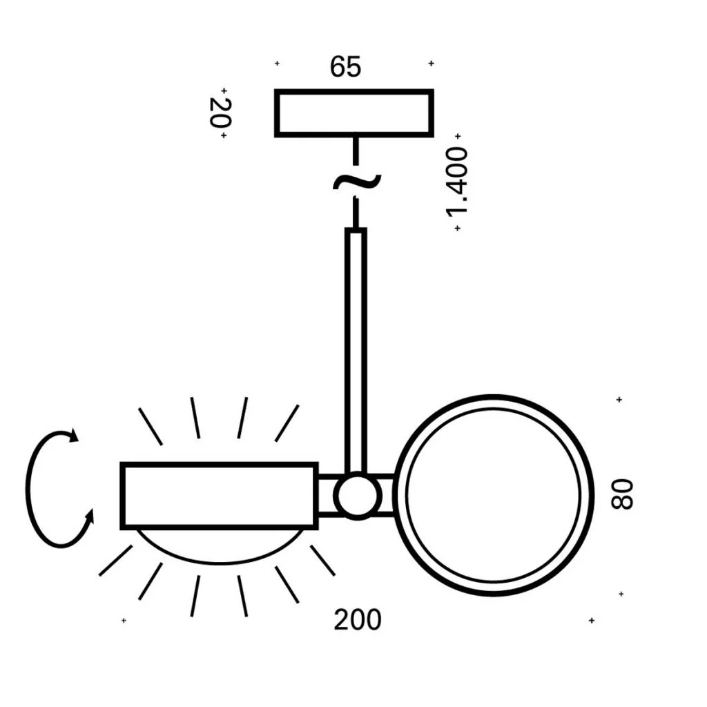 PUK Long Double LED-Retrofit Pendelleuchte - Image 4
