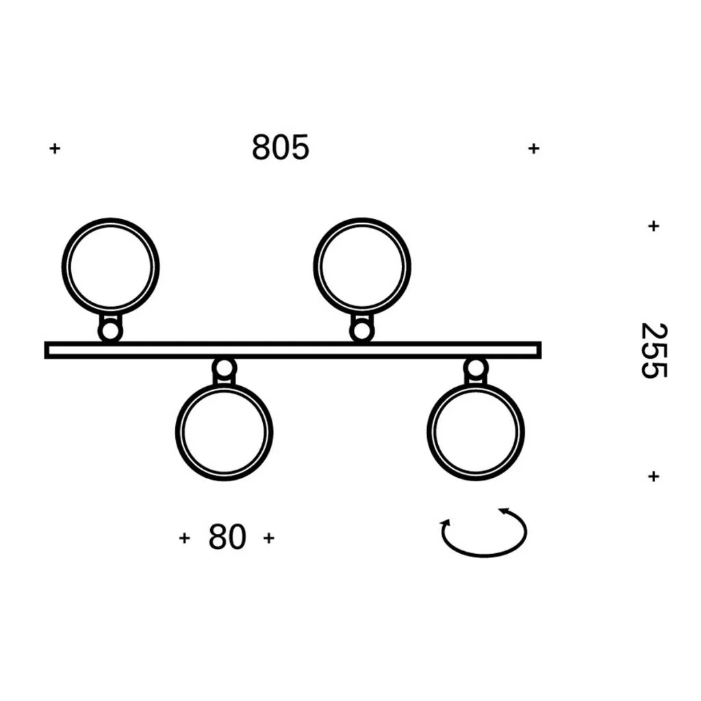 PUK Quartett LED Pendelleuchte - Image 5