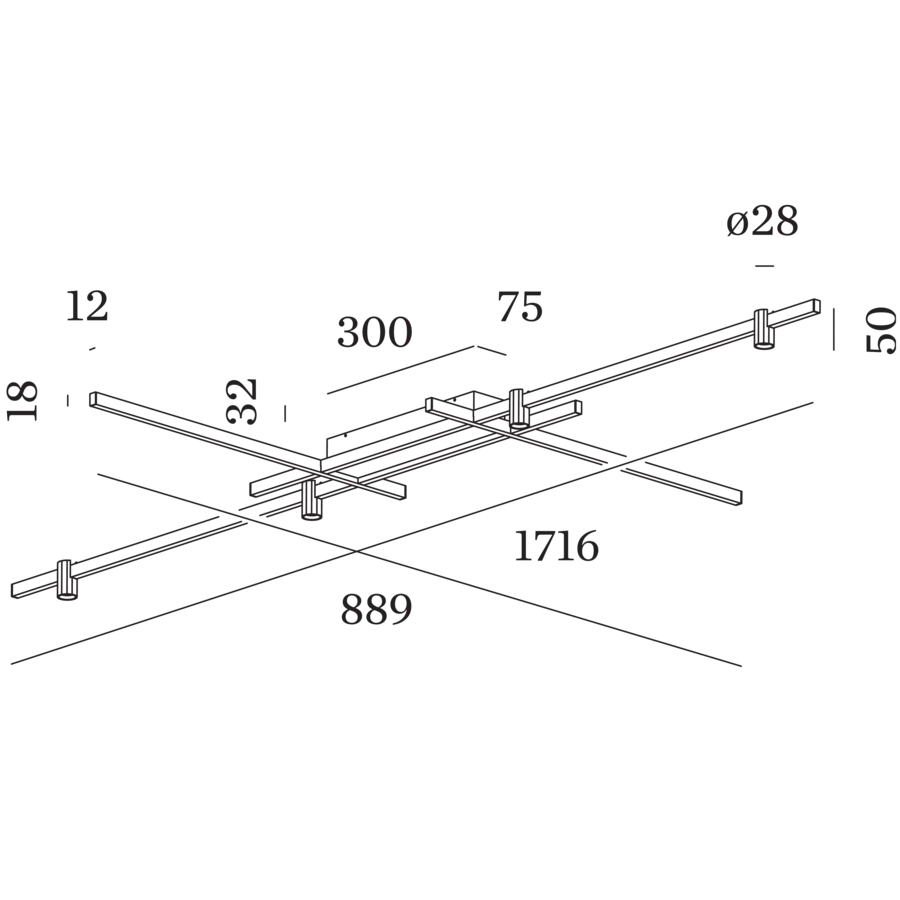 Trace Grid 2.0 LED Deckenlampe - Image 3