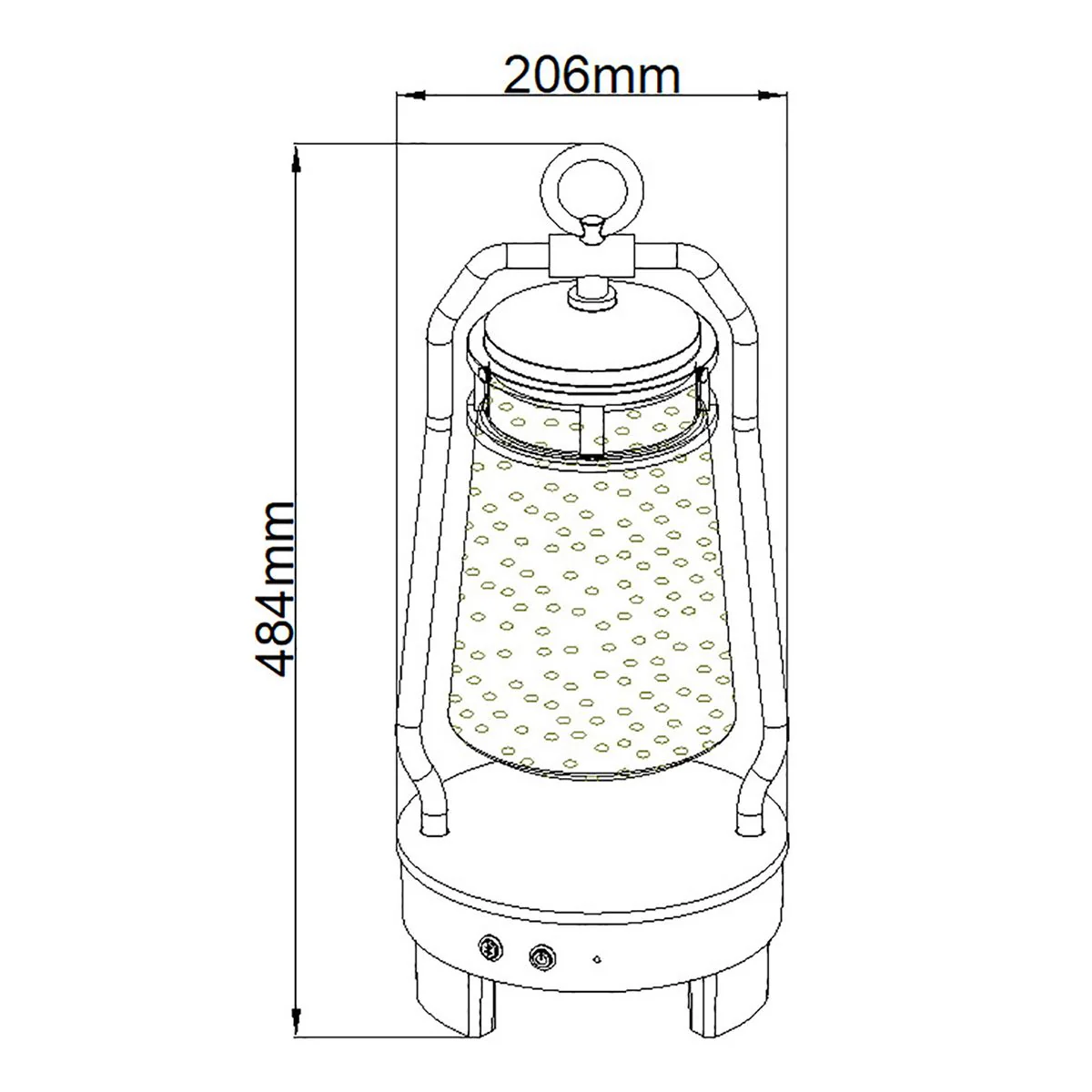 Tragbarer Bluetooth-Lautsprecher mit Laterne von Lyndon – EU-Stecker – Strukturiertes Schwarz - Image 7