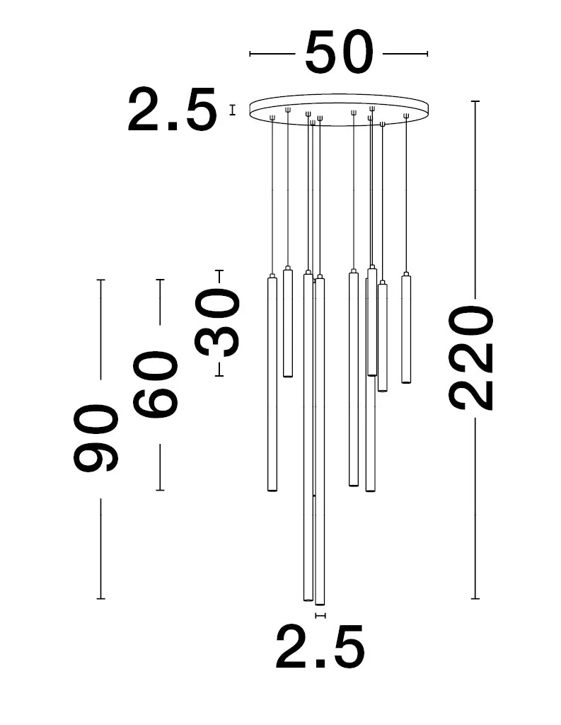 TRIMLE Pendelleuchte 26 Watt 500 mm 3000 Kelvin dimmbar - Image 5
