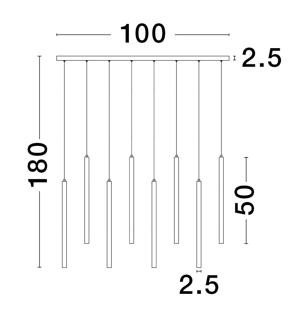 TRIMLE Pendelleuchte 21 Watt 1000 mm 3000 Kelvin - Image 5