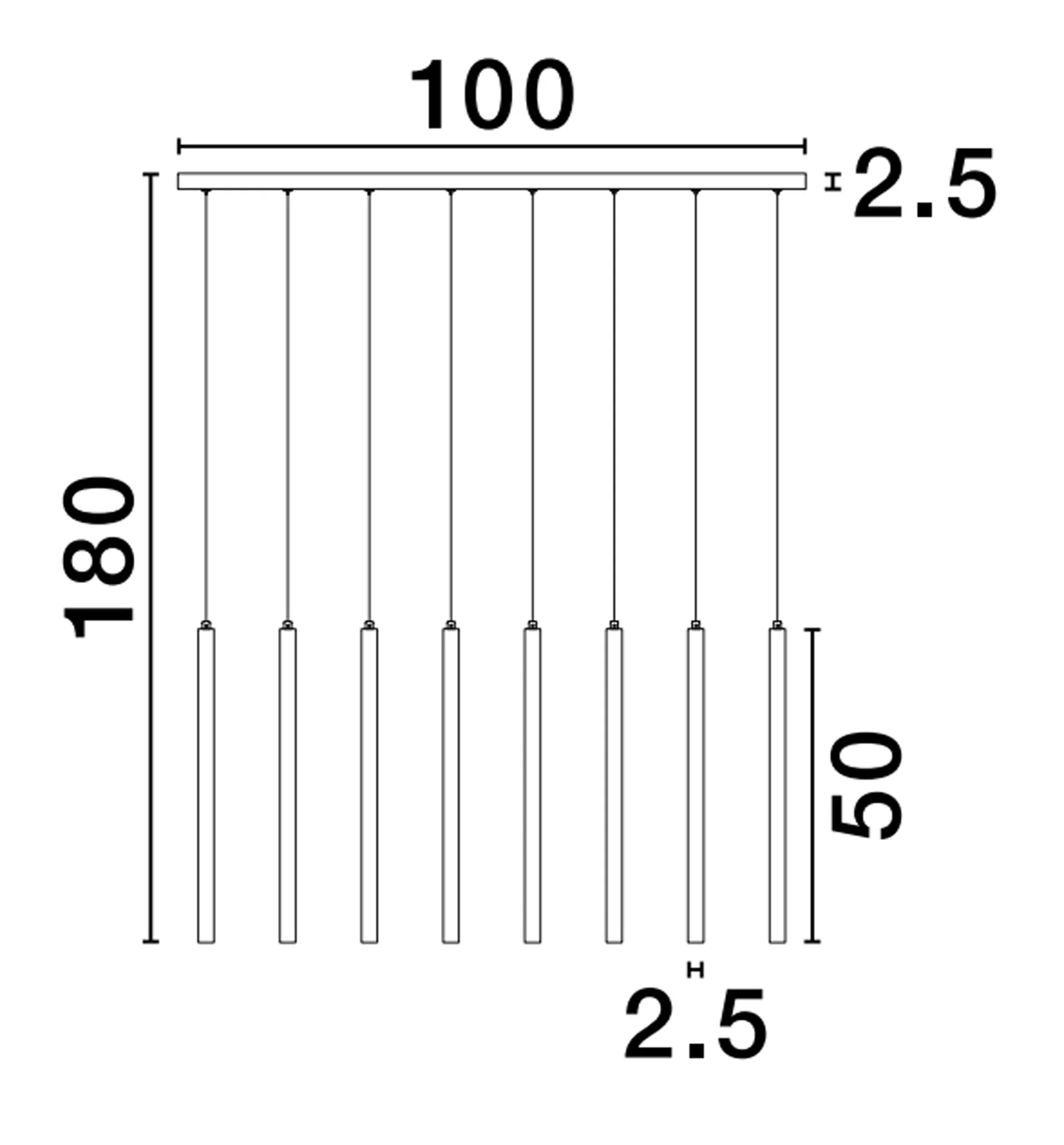 TRIMLE Pendelleuchte 21 Watt 1000 mm 3000 Kelvin - Image 6