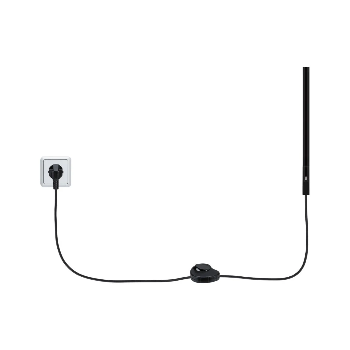 URail Einsp. mit Schalter Schwarz 1000W - Image 3