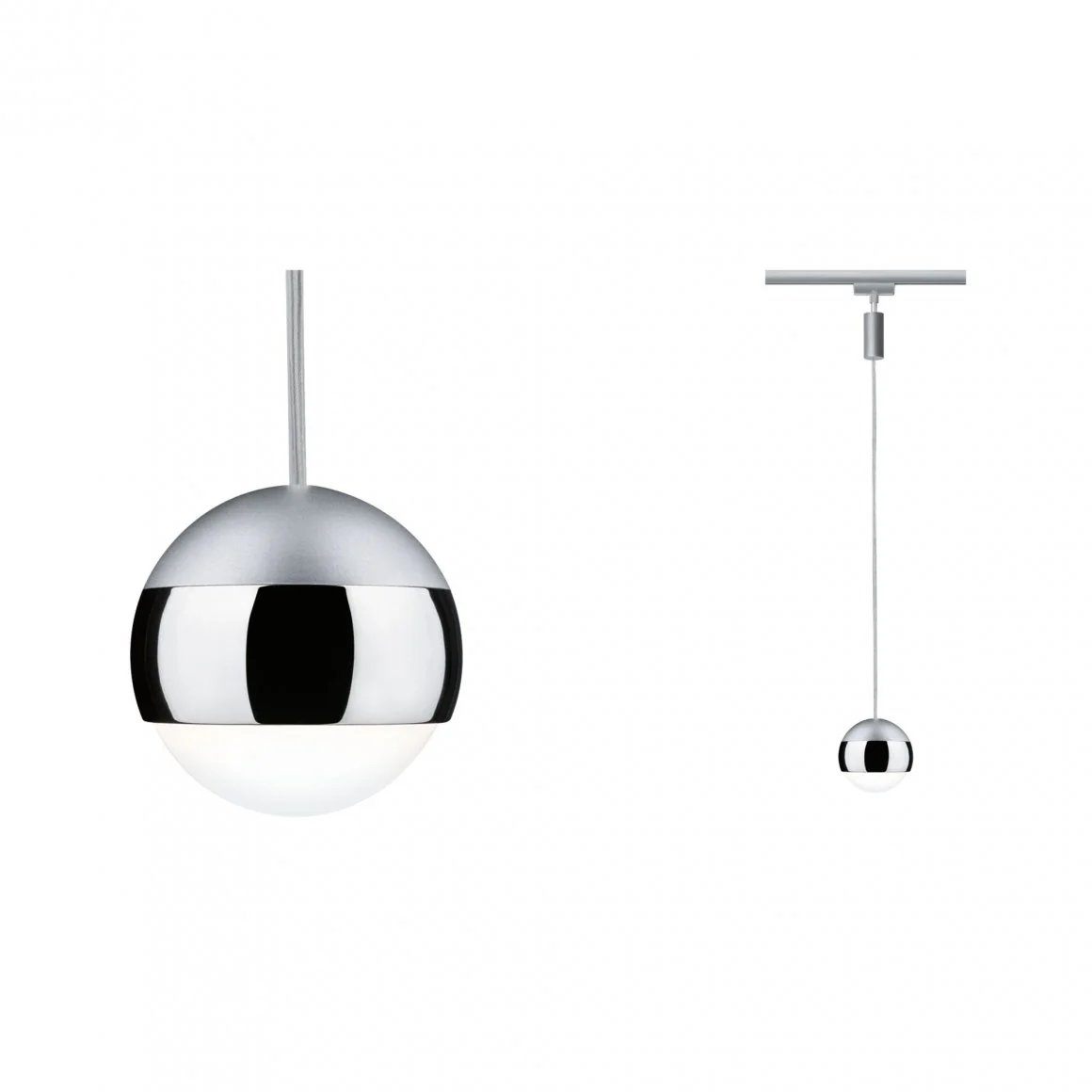 URail LED Pendel Capsule II  400lm 6W 4000K dimmbar 230V Chrom matt/Chrom Pendelleuchte
