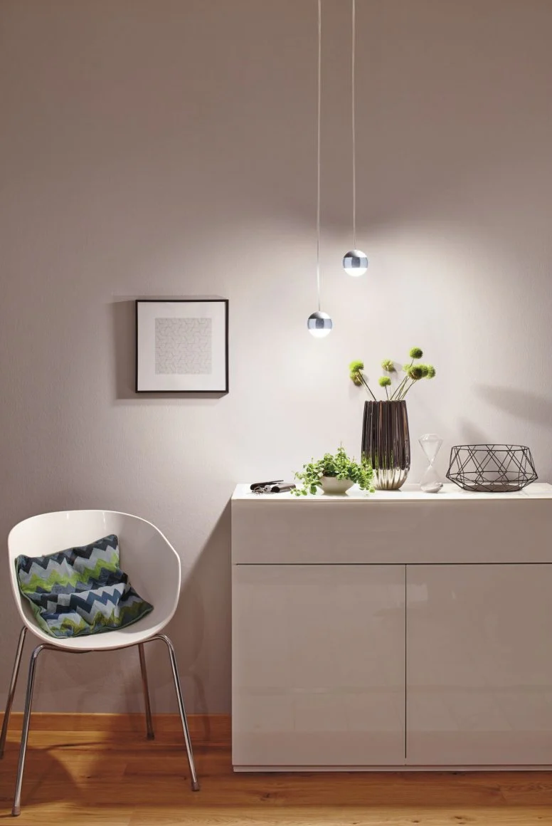 URail LED Pendel Capsule II  400lm 6W 4000K dimmbar 230V Chrom matt/Chrom Pendelleuchte - Image 3