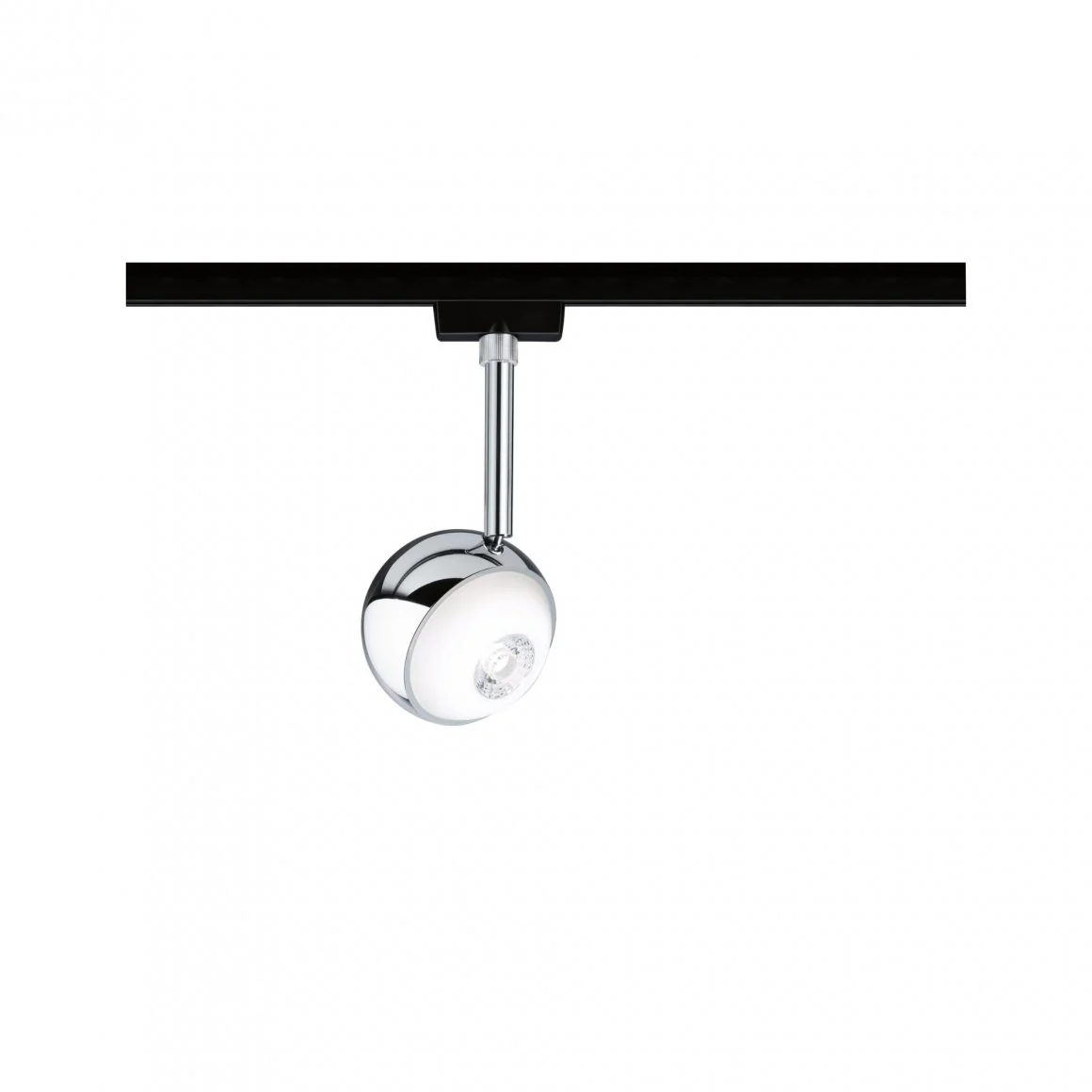 URail LED Schienenspot Capsule II Einzelspot 440lm 6W 4000K dimmbar 230V Schwarz matt/Chrom