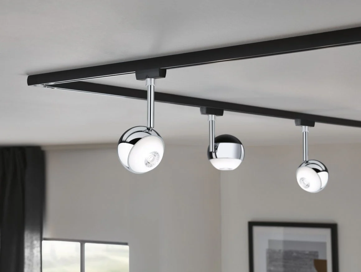 URail LED Schienenspot Capsule II Einzelspot 440lm 6W 4000K dimmbar 230V Schwarz matt/Chrom - Image 3