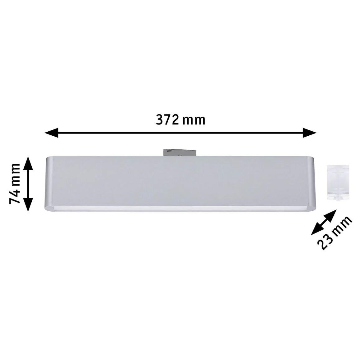 URail Lightbar3-Step-Dim Ceris  850lm 9,5W 3000K/4000K dimmbar 230V Chrom matt - Image 2