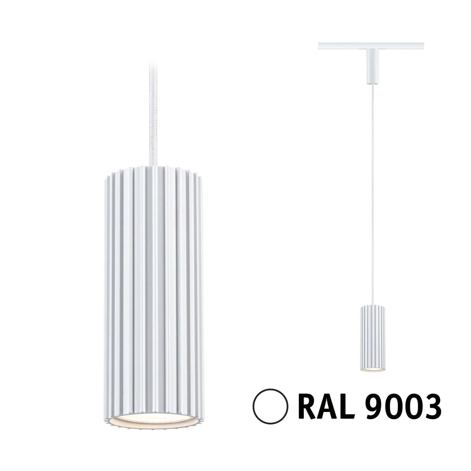 URail Pendel Lirena  GU10 max. 10W 230V Signalweiß