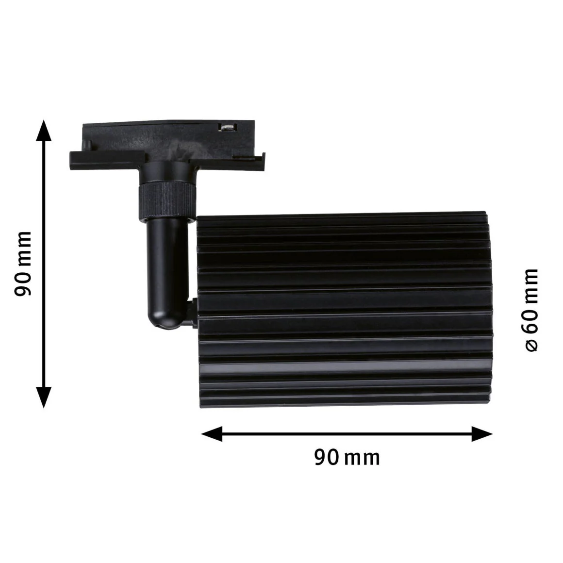 URail Schienenspot Lirena GU10 max. 10W 230V Schwarz matt - Image 4