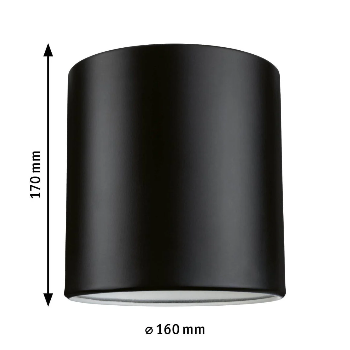 URail Schirm Tallis 2Easy 160mm Schwarz matt - Image 3