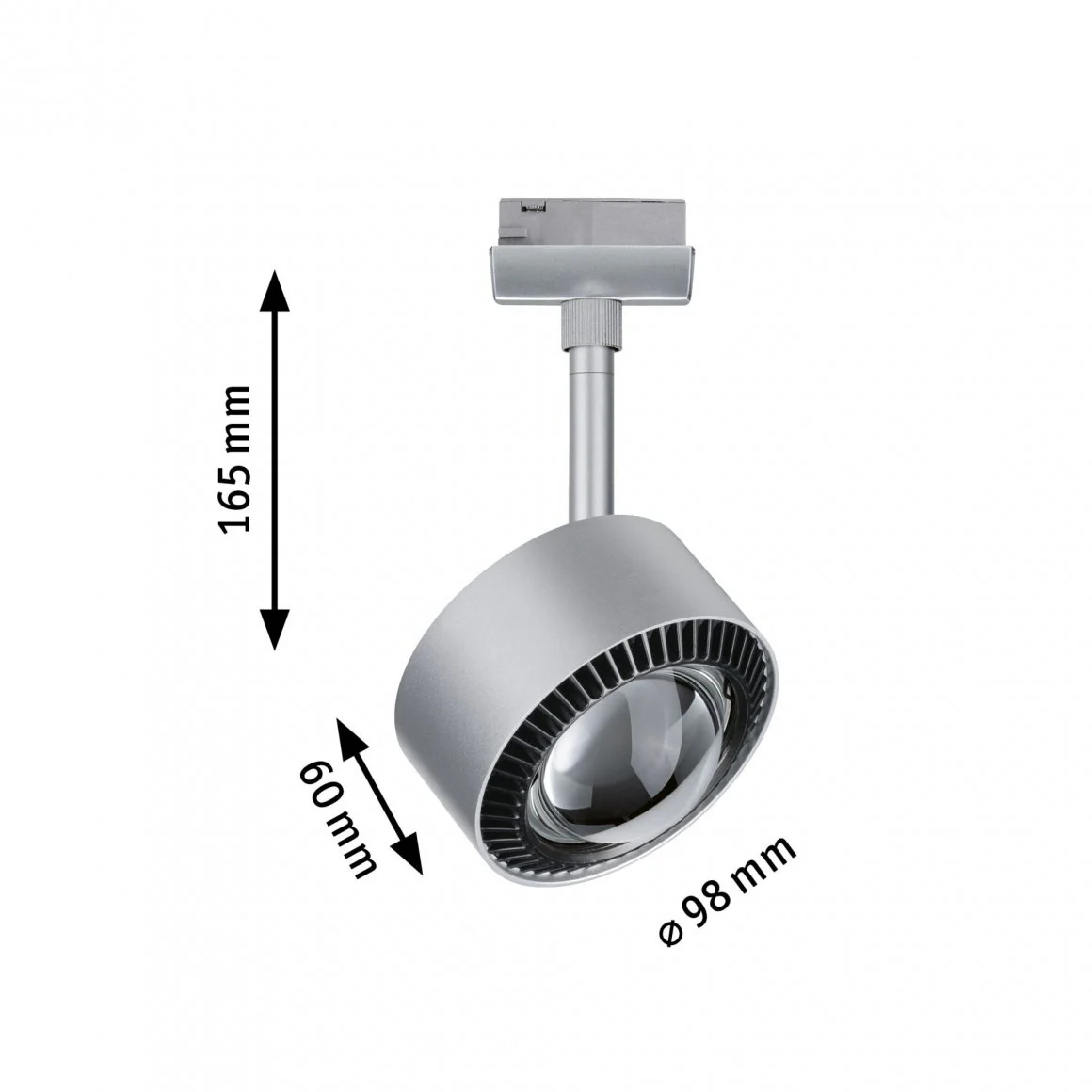 URail LED Schienenspot Aldan Einzelspot 498lm 8W 2700K dimmbar 230V Weiß/Schwarz - Image 4