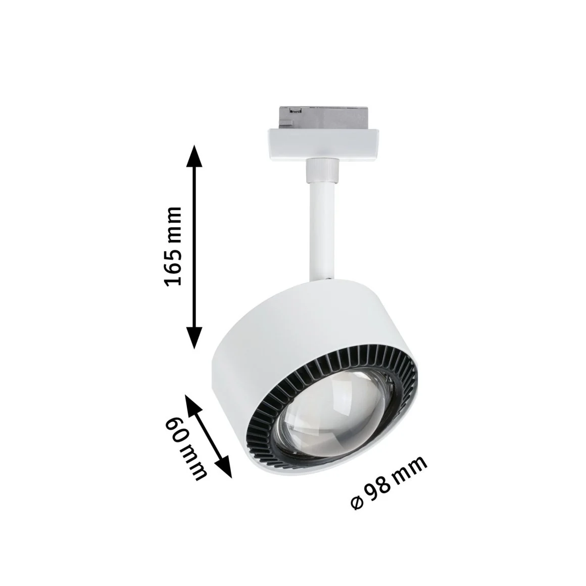 URail Spot Aldan WhiteSwitch 8W Sign Met - Image 3