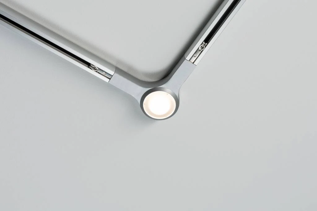 URail System LED L-Verbinder 1x5,8W Chrom matt 230V Metall dimmbar - Image 2