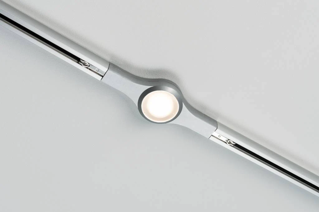 URail System LED Linienverbinder 1x5,8W Chrom matt 230V Metall dimmbar - Image 2