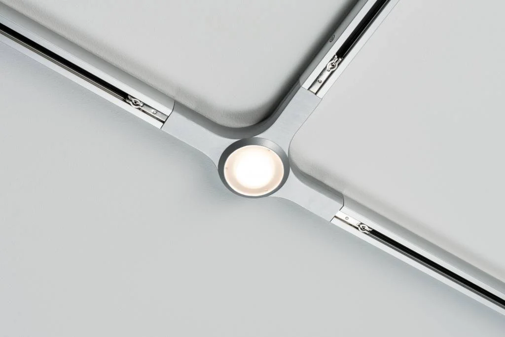 URail System LED T-Verbinder 1x5,8W Chrom matt 230V Metall dimmbar - Image 2