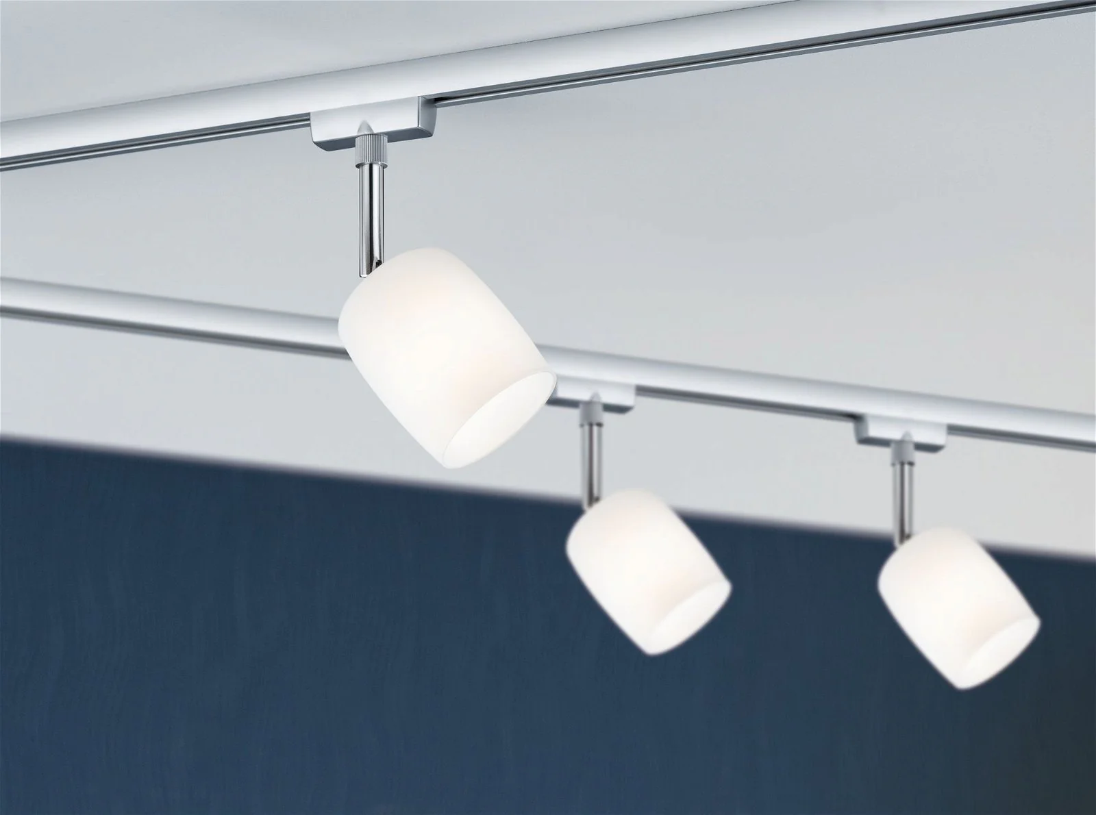 URail System Spot Blossom max. 1x10W G9 Chrom matt/Satin 230V Metall/Glas - Image 3
