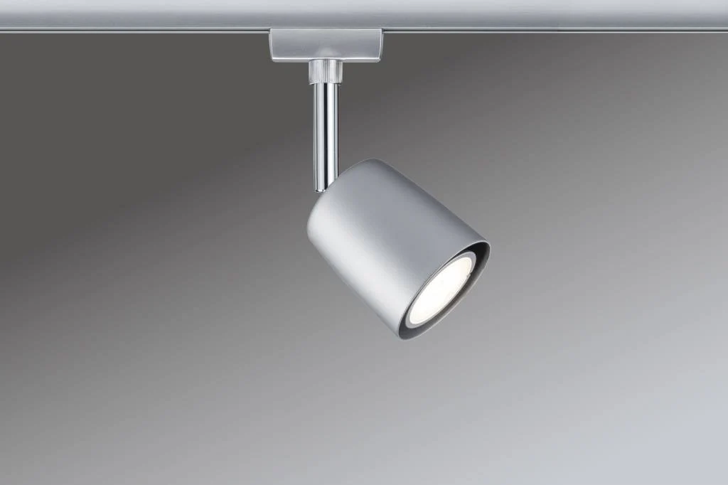 URail System Spot Cover max. 1x10W GU10 Chrom matt/Chrom 230V Metall - Image 3