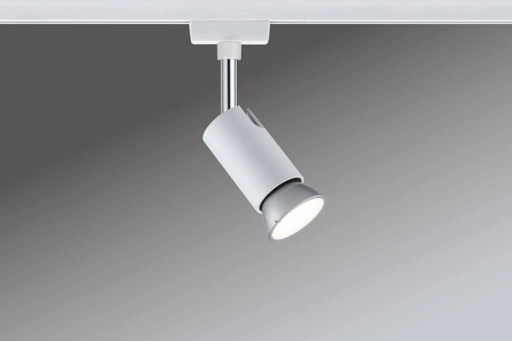URail System Spot Pure I max. 1x10W GU10 Weiß/Chrom 230V Metall - Image 3