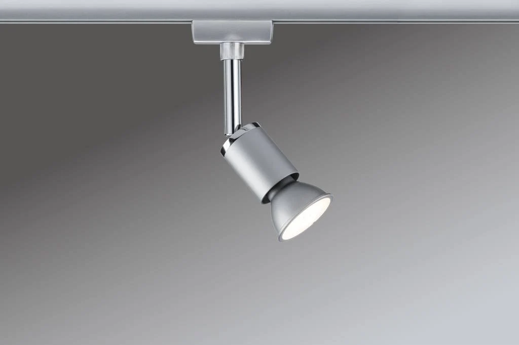 URail System Spot Pure II max. 1x10W GU10 Chrom matt/Chrom 230V Metall - Image 3