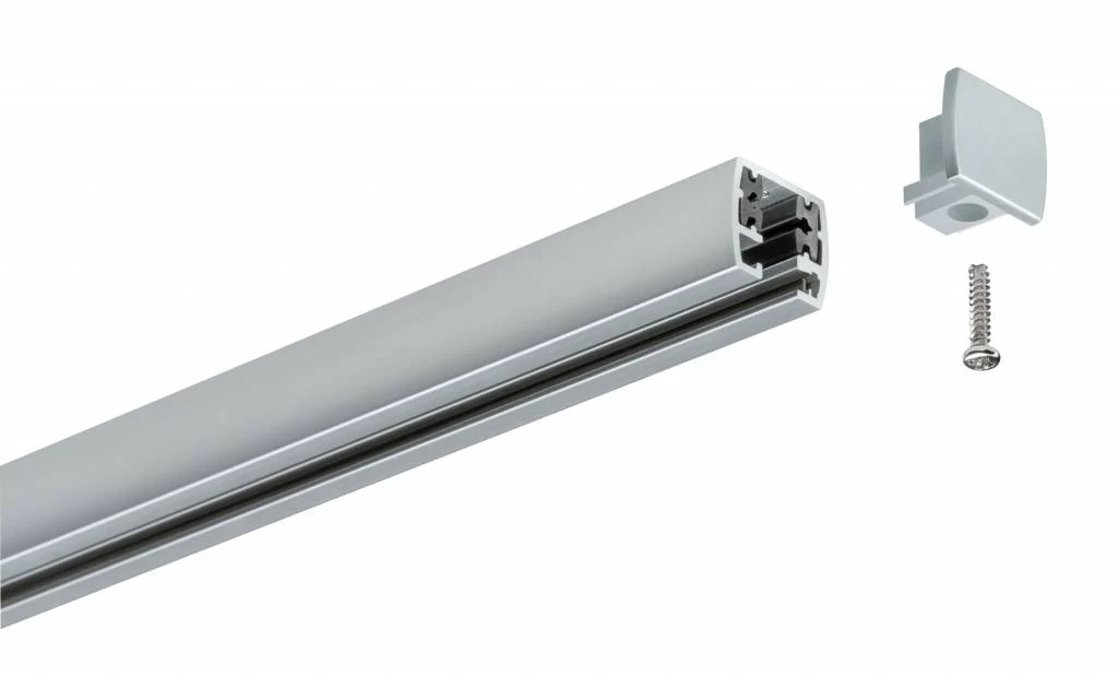 URail Universal Endcap 2er Pack Chrom matt Kunststoff - Image 2