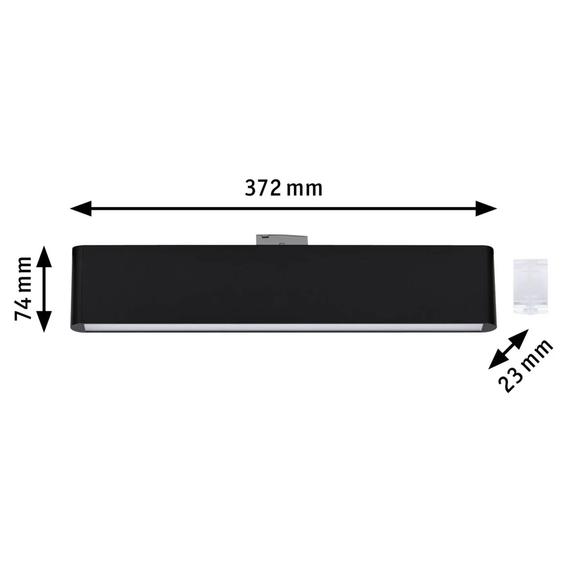 URail Lightbar3-Step-Dim Ceris 850lm 9,5W 3000K/4000K dimmbar 230V Schwarz matt - Image 2