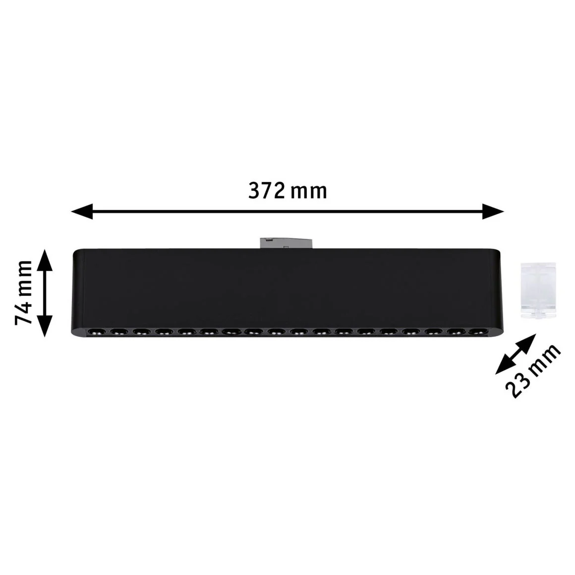 URailLightbar3-Step-Dim Zelos 1050lm 10W 3000K/4000K dimmbar 230V Schwarz matt - Image 2