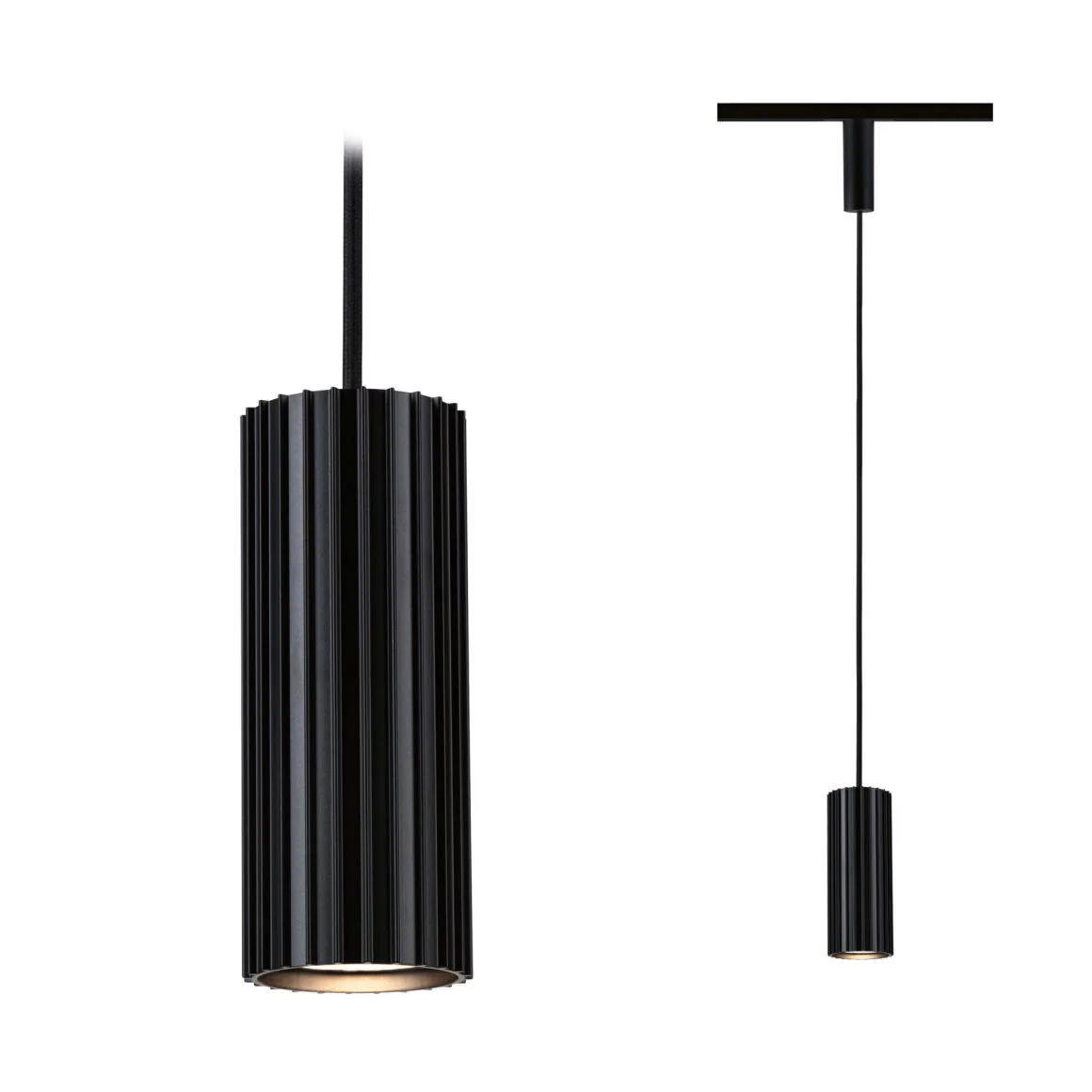 URail Pendel Lirena GU10 max. 10W 230V Schwarz matt