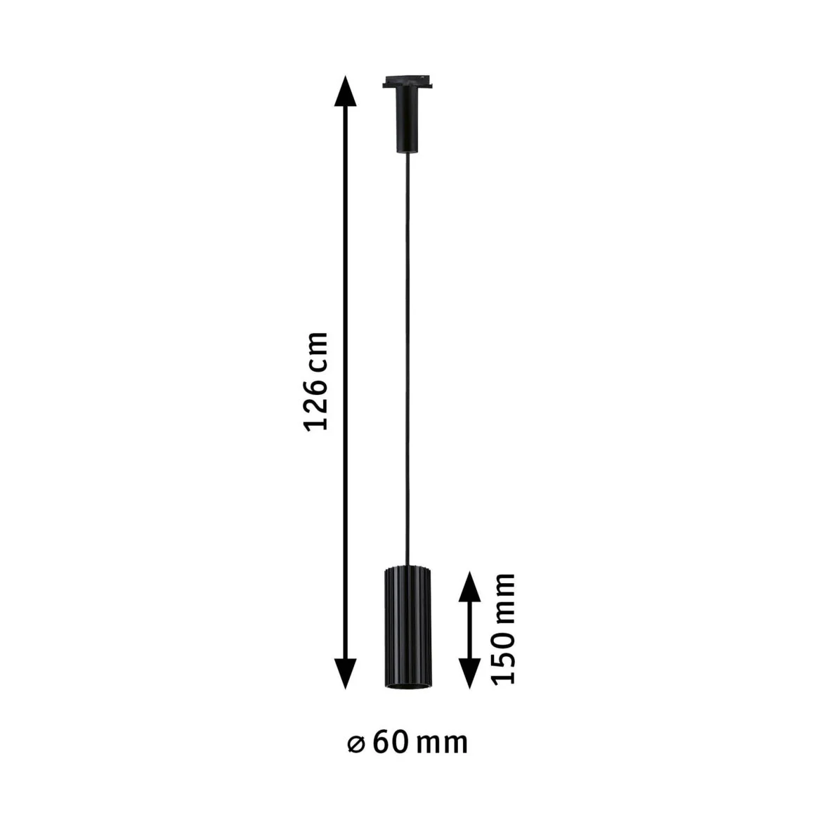 URail Pendel Lirena GU10 max. 10W 230V Schwarz matt - Image 3