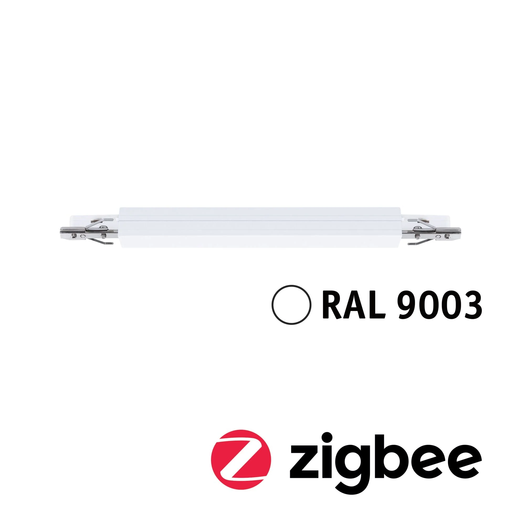 URailSchienenadapterZigbee 3.0 Dimm/Switch 240x21mm max. 50W Signalweiß