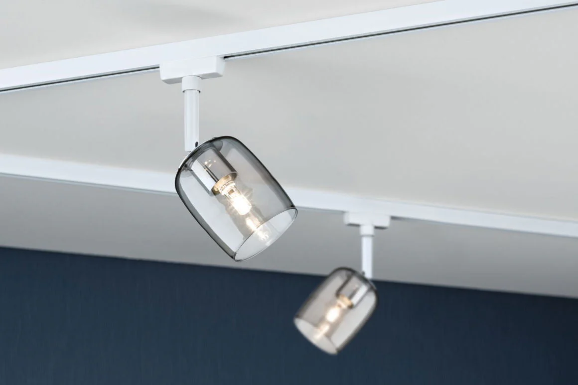 URail Schienenspot Blossom  G9 max. 10W dimmbar 230V Signalweiß/Rauchglas - Image 5