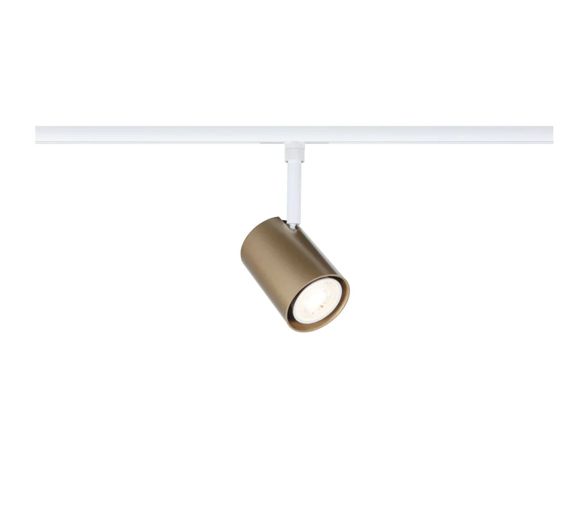 URailSchienenspot Luxe GU10 max. 10W dimmbar 230V Gold matt/Signalweiß
