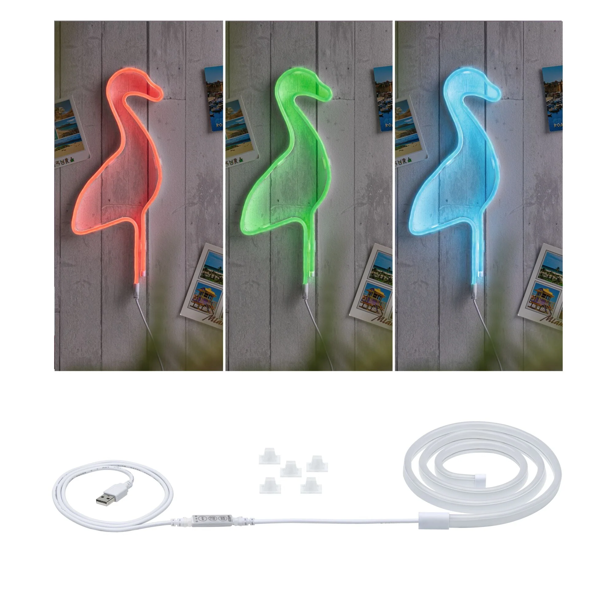 USB LED Strip Neon Colorflex RGB 1m 5W 10lm/m 108 LEDs/m RGB