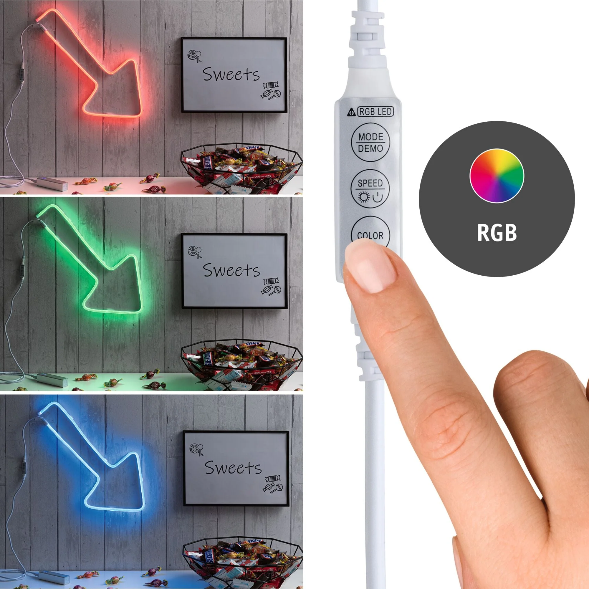 USB LED Strip Neon Colorflex RGB 1m 5W 10lm/m 108 LEDs/m RGB - Image 2