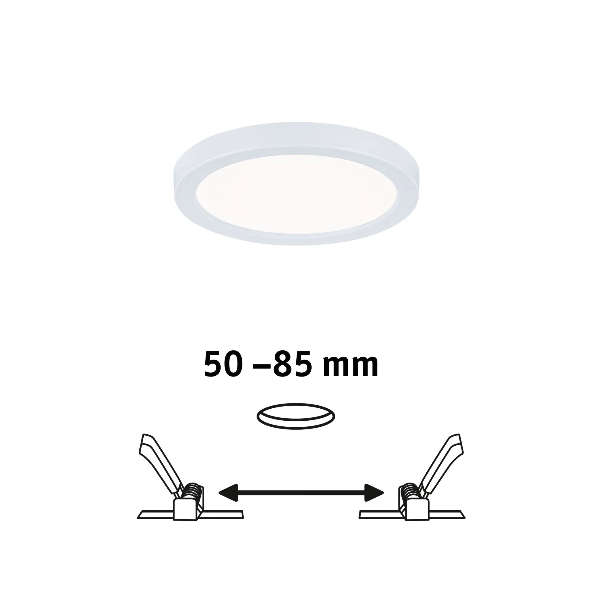 VariFit Areo IP44 rund 118mm 6,5W 500lm 4000K Weiß - Image 2