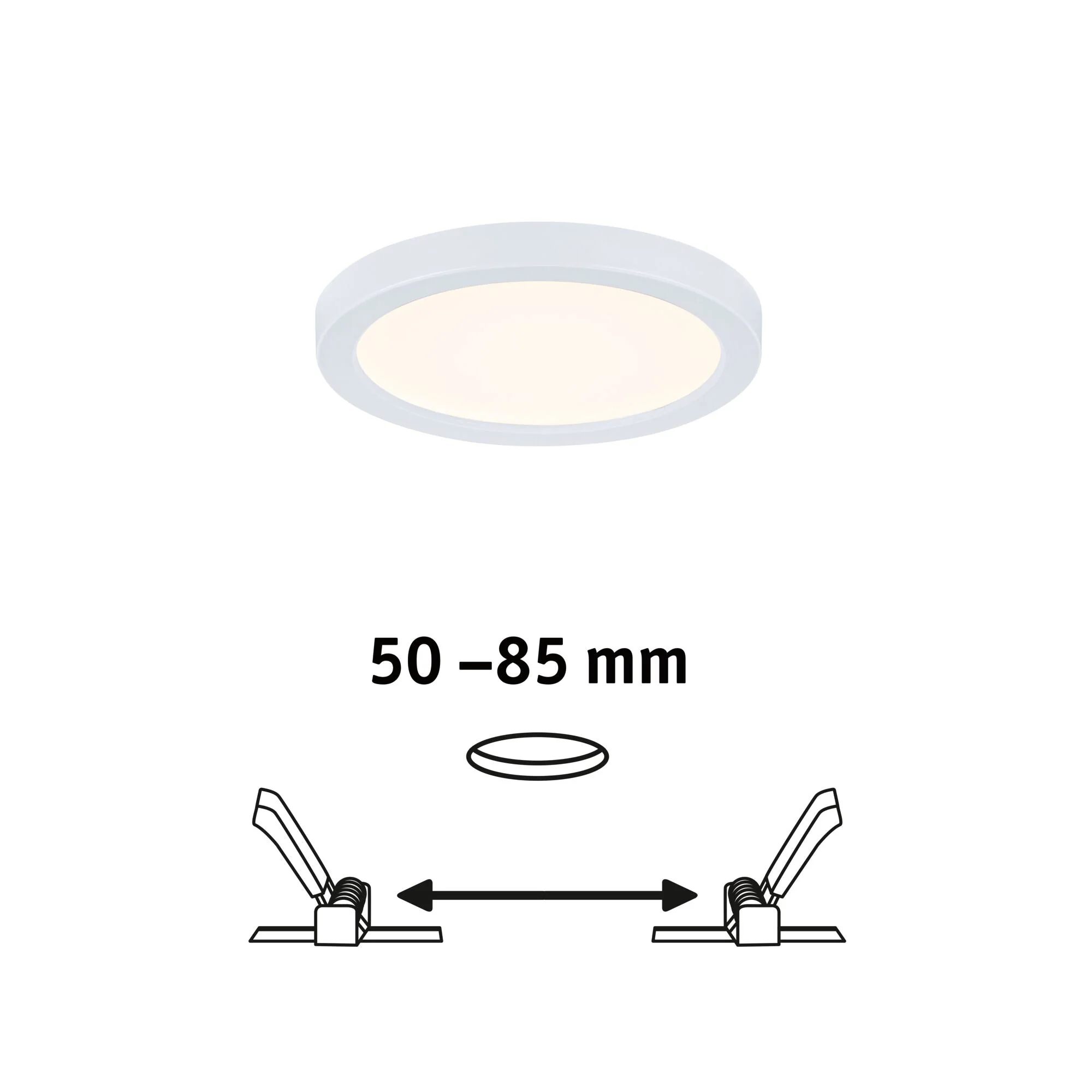 VariFit Areo IP44 rund 118mm 6,5W 550lm 3000K Weiß - Image 2