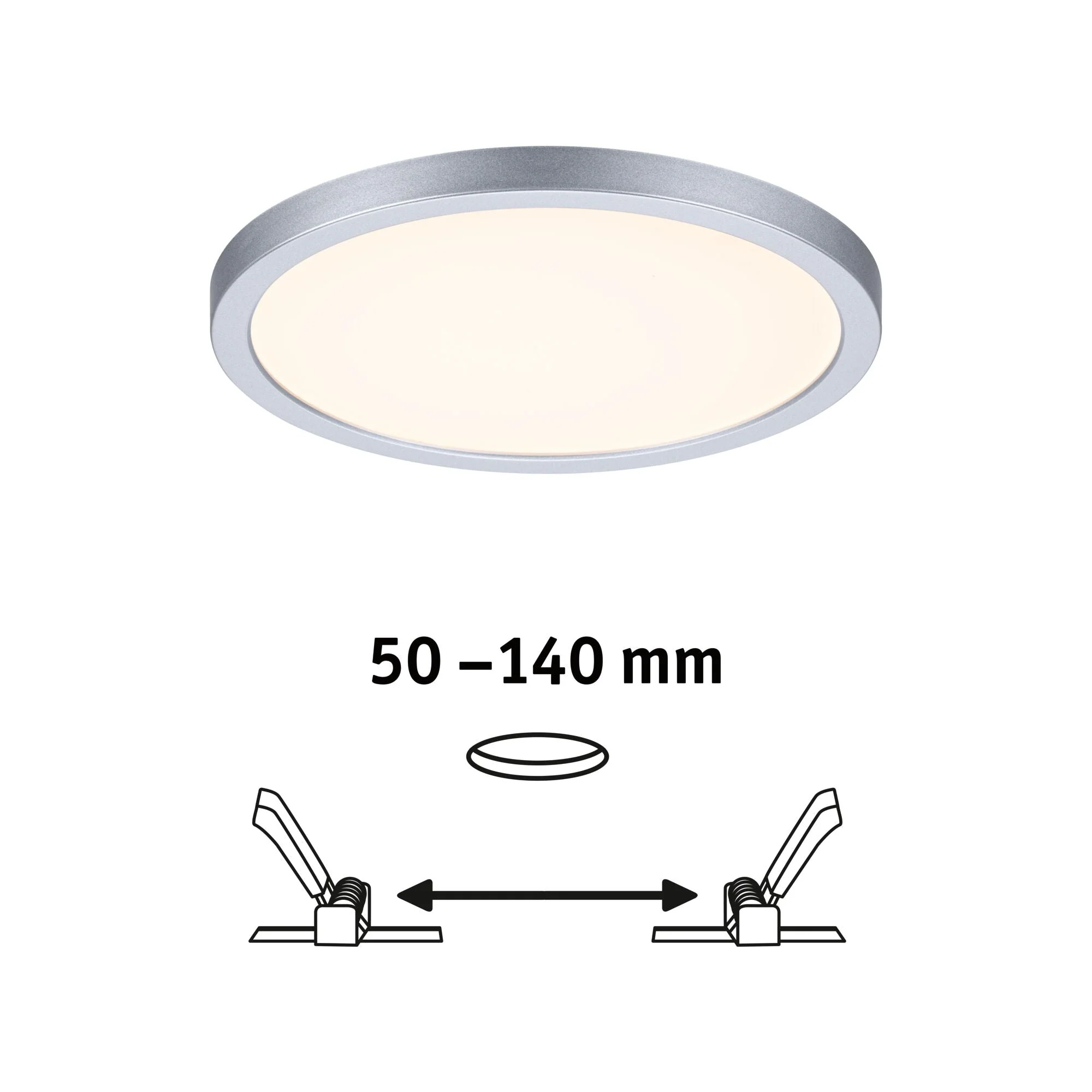 VariFit Areo IP44 rund 175mm 13W 1200lm 3 Step Dim to warm Chrom matt dimmbar - Image 3