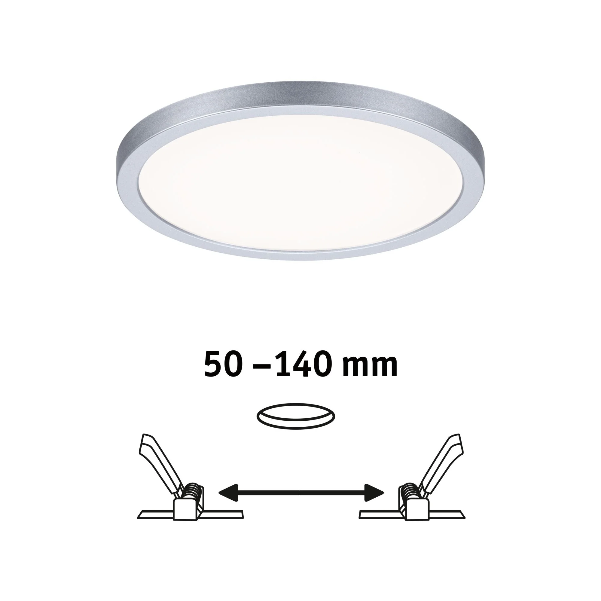 VariFit Areo IP44 rund 175mm 13W 1200lm 4000K Chrom matt dimmbar - Image 3
