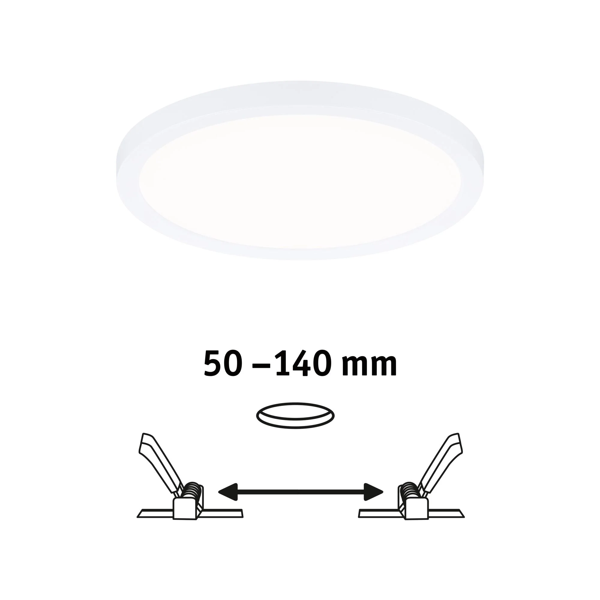 VariFit Areo IP44 rund 175mm 13W 1200lm 4000K Weiß dimmbar - Image 3