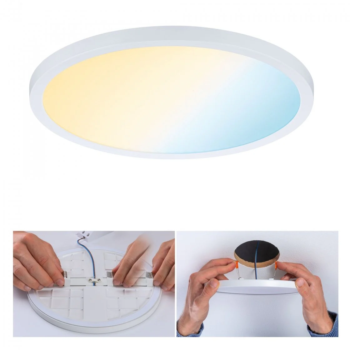VariFit LED Einbaupanel Areo IP44 rund 230mm Tunable White Weiß dimmbar Deckeneinbauleuchte - Image 2
