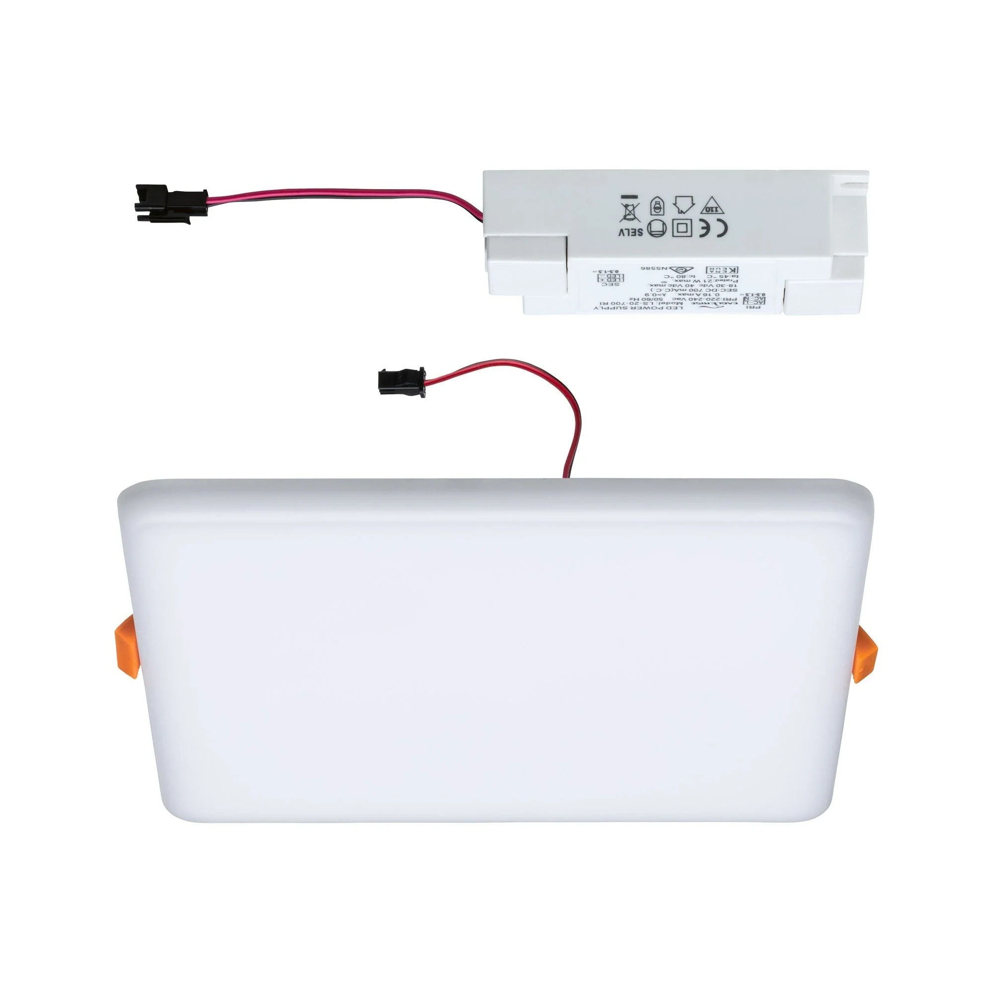 VariFit Veluna IP44 eckig 185x185mm 17W 1400lm 3000K Satin - Image 5